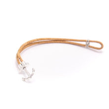 Afbeelding in Gallery-weergave laden, Vegan Anker Kurkarmband Zwart 18 cm